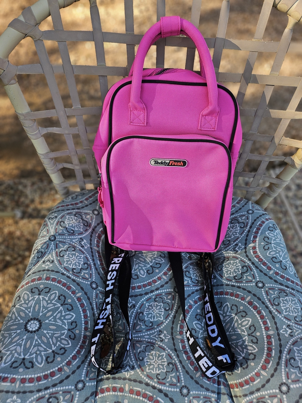 Teddy Fresh Hot Pink Mini 12" X 9" Backpack